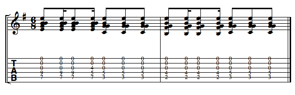 Open Strings Example 3: Open Strumming