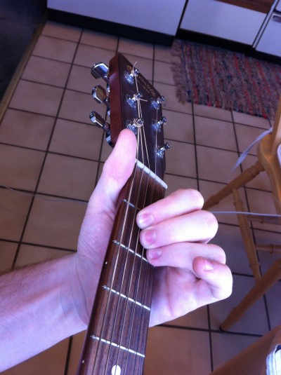 A Major guitar chord